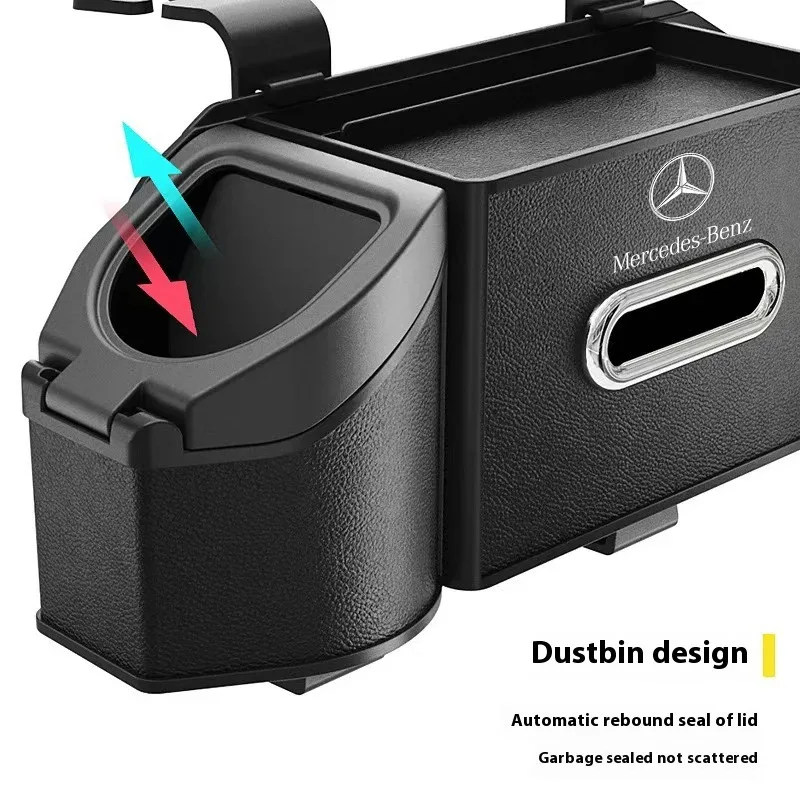 Caja de almacenamiento con ranura para asiento de coche, para Mercedes Benz A B C E S V R clase GLA GLB GLC GLE Sprinter Pilot SLK SLC AMG W204 W205 ML SL Vito