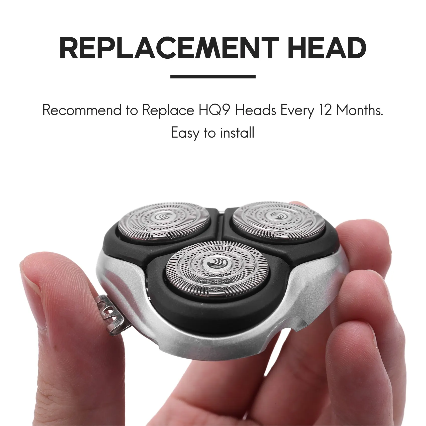 Cabeças de barbear de substituição populares para philips norelco hq9 cabeças de substituição pt870 pt875 pt920 acessórios inteligentes cabeça de barbear hq9