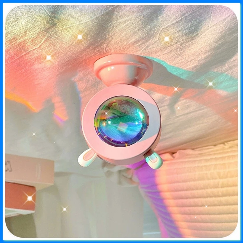 Cartoon Sunset Lamp Rainbow Light Mini Fill Light USB Night Light Gift-ABFB