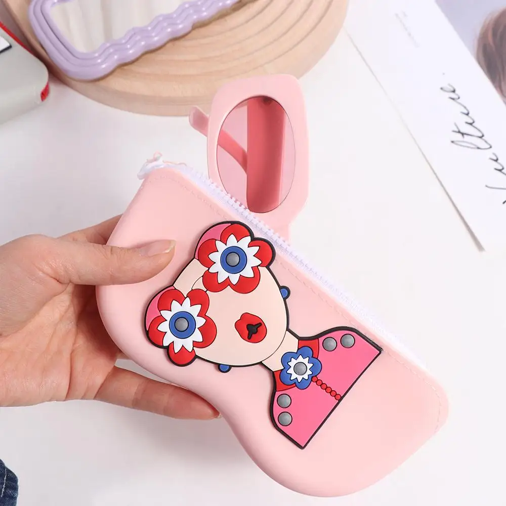 

Multifunctional Silicone Glasses Bag Waterproof Cartoon Silicone Eyeglasses Case Coin Purse Dustproof Sunglasses Storage Clip