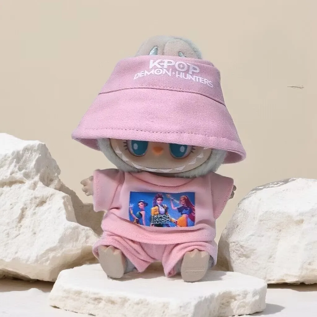 

Набор высококачественной одежды для куклы Лабубу 17 см в стиле K-Pop Demon Hunters: шляпа, милые мультяшные декоративные аксессуары, рождественский подарок, игрушка