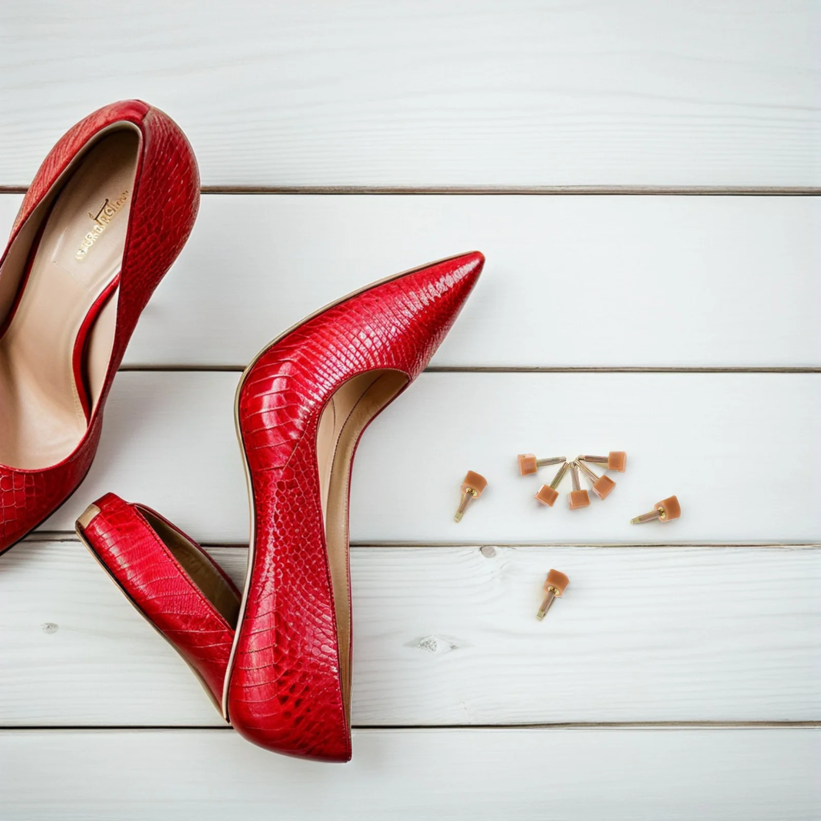 20Pcs High Heel Tips Tpu Non Slip U Shape Caps Women Shoe Restoration DIY Wear Shoe Heel Replacement Tpu Material Caps