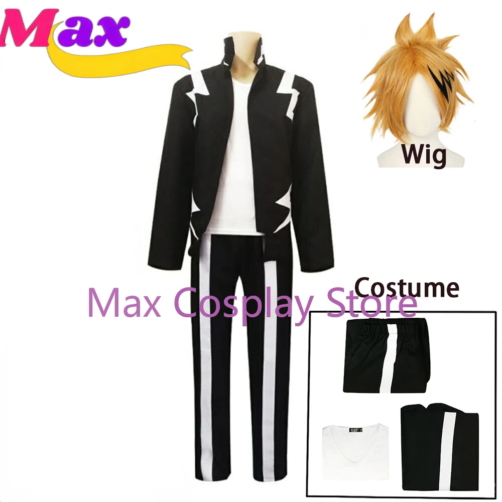 Max Cos Anime Kaminari Denki Cosplay Costume Halloween Stage Full Set Women Men Clothes