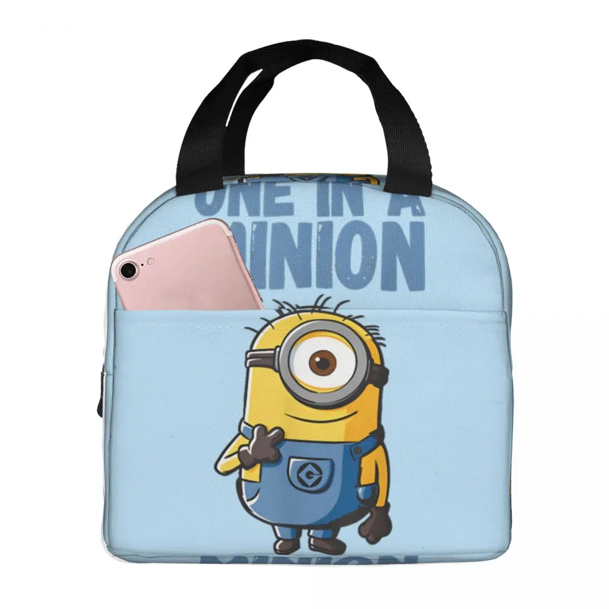 Per il pranzo spregevole Me Minion disegno di grande capacità palmare spregevole Me Minions custodia isolata studenti Lunch Box Bag