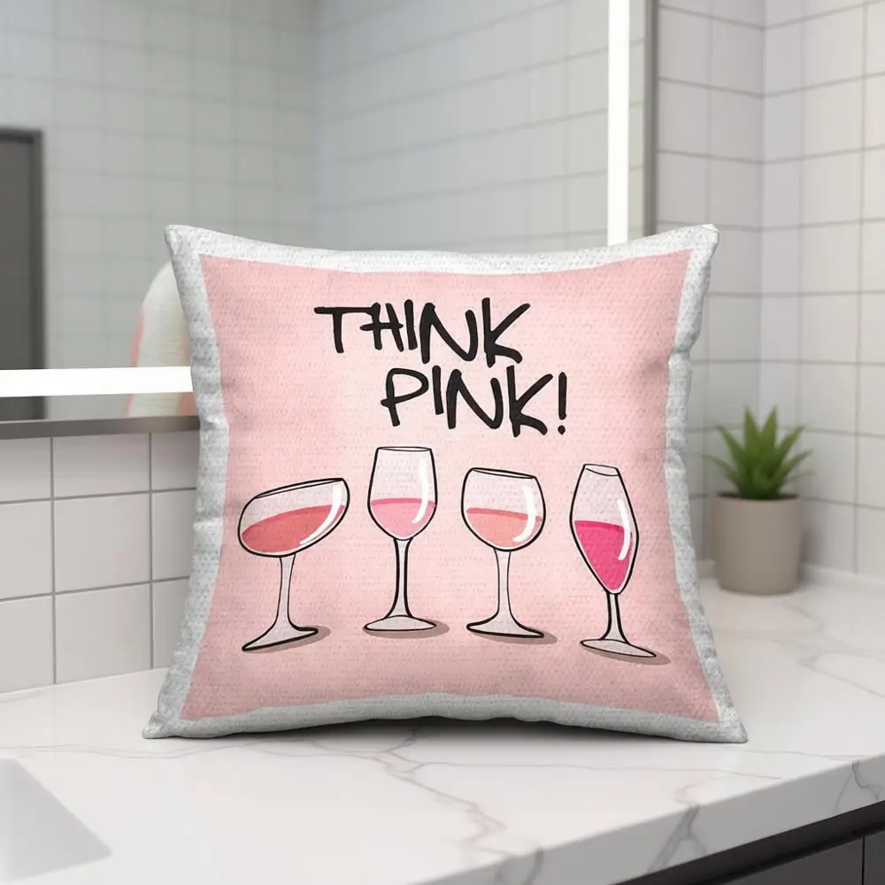 

Elegant Pink Champagne Outdoor Throw Pillow, 18x7x18