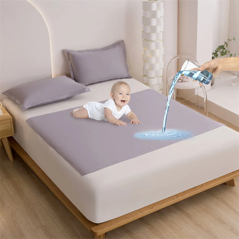 Waterproof Incontinence Pads Absorbency Washable Underpads 6 Size Available Bed Wetting Protection 70x110/110x150/230x250cm