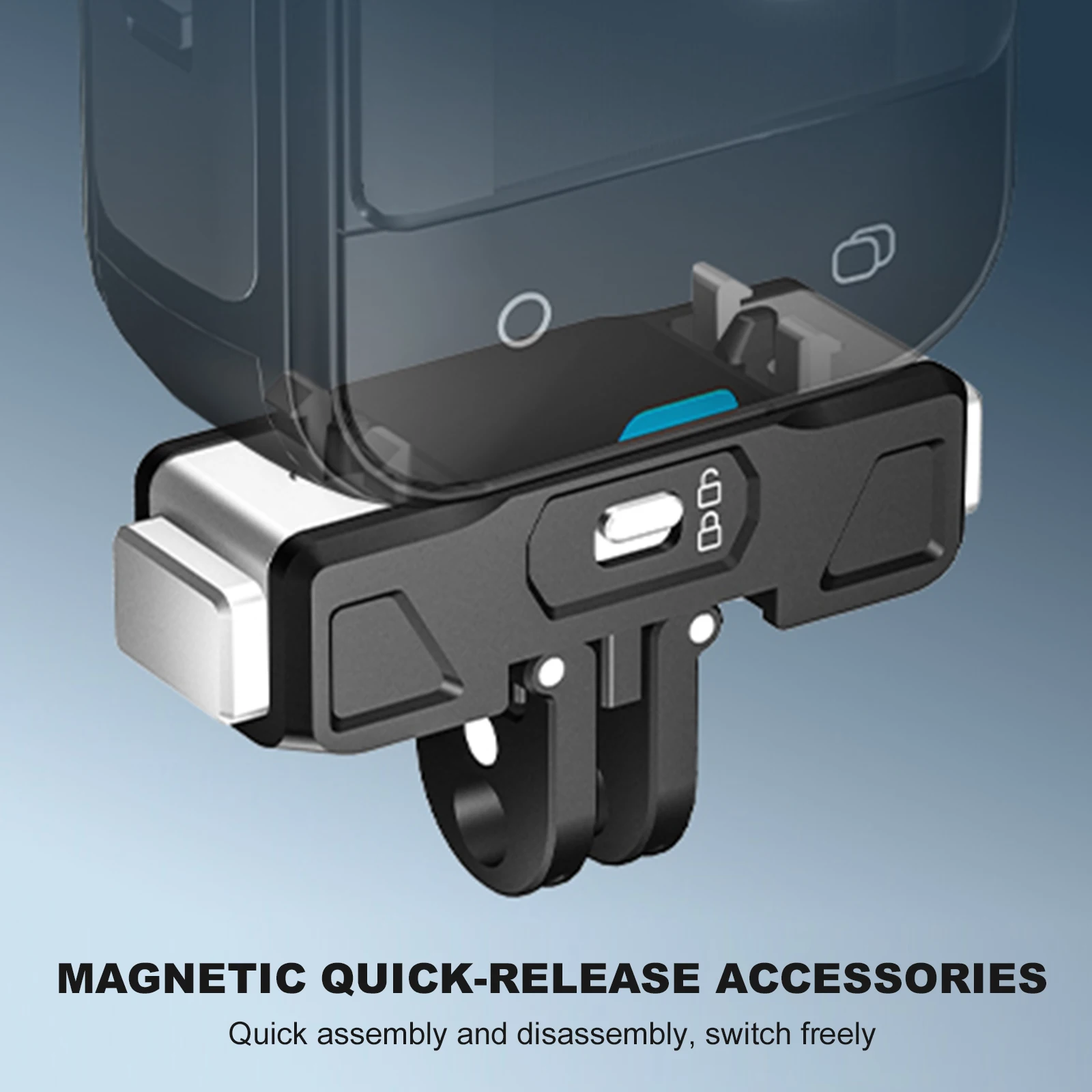 Insta360 X5/ACE/ACE PRO/ACE PRO2용 마그네틱 퀵 릴리스 어댑터 퀵 릴리스 베이스 어댑터 마운트 카메라 접이식 플레이트 베이스