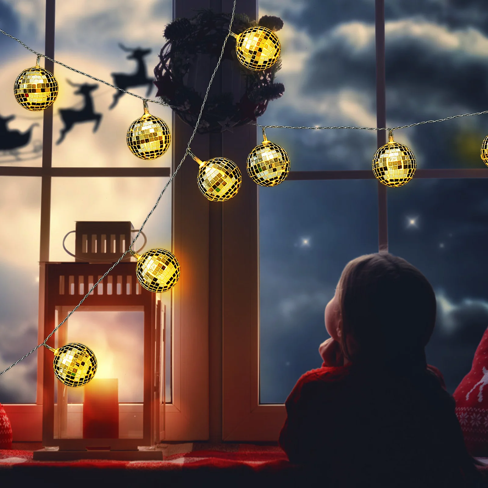 

1Set LED String Light Wedding Decor Stage Night Scenes Bar Mall Long Lasting Warm Atmosphere String Light Party Decors