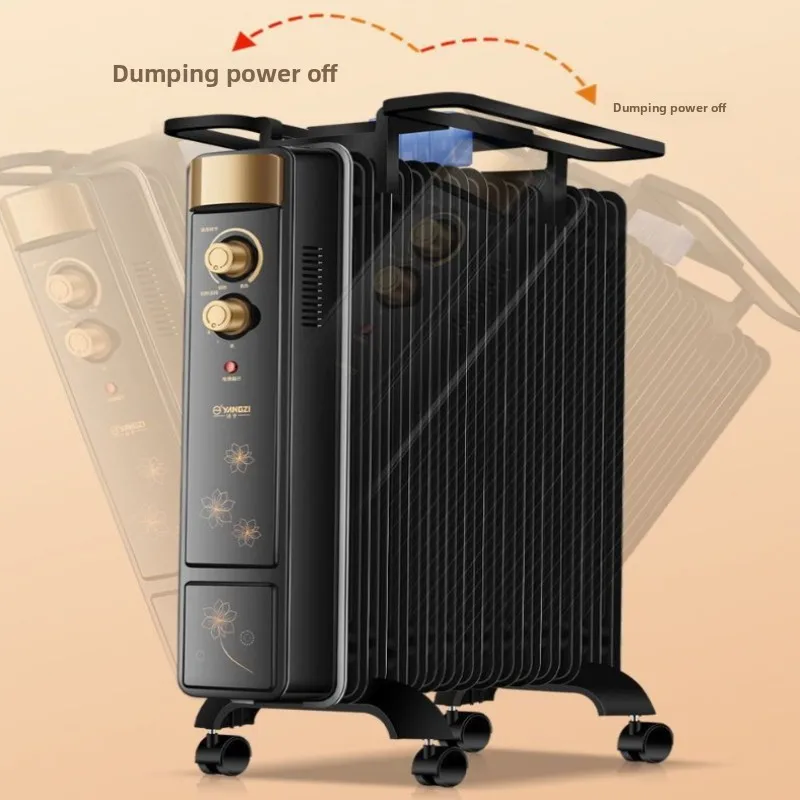 Leiser, ölgefüllter Heizkörper, elektrischer Heizkörper für zu Hause mit intelligentem Thermostat, 3-stufige Steuerung und Trocknungs- und Befeuchtungsfunktion