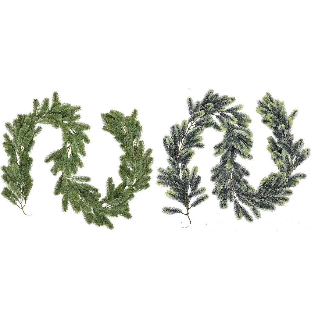 180cm Artificial Norfolk Pine Garland Greenery Garland Christmas Vines Waterproof Faux Hanging Plants For Christmas Decoration