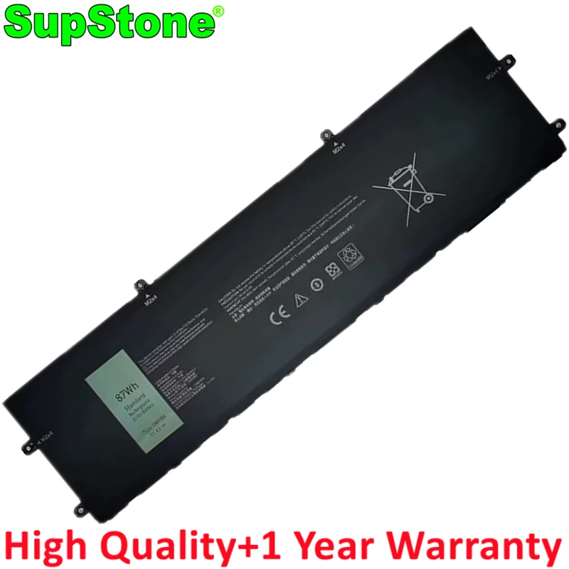 SupStone DWVRR 817GN Laptop Battery For Dell Alienware X15 R1,R2,X17 R1,X17 R2,Inspiron 16 7620 2-IN-1,P48E002 P111F003 P119F001