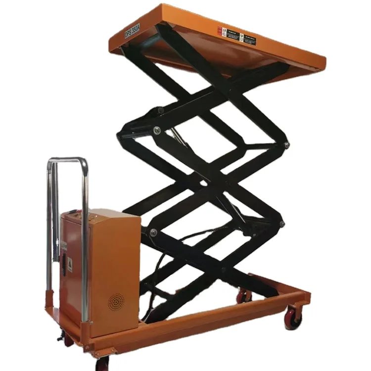 

Electric 500KG Portable Metal Platform Lift 2M Mobile Scissor Lift Tables New Condition Portable Lifter