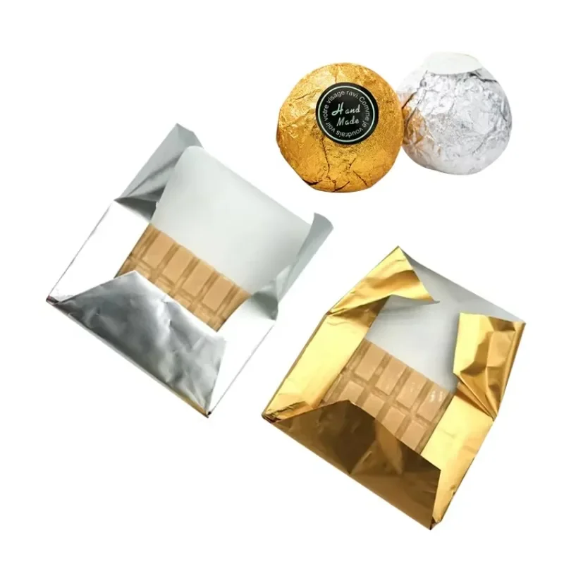 

Aluminum foil food packaging paper soft chocolate packaging roll printing packaging alloy