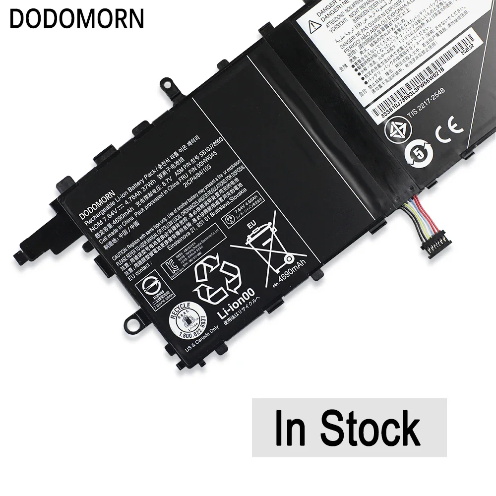 Laptop Battery For Lenovo ThinkPad X1 Tablet Series SB10J78994 00HW045 00HW046 High Quality 37Wh 7.64V Fast Delivery