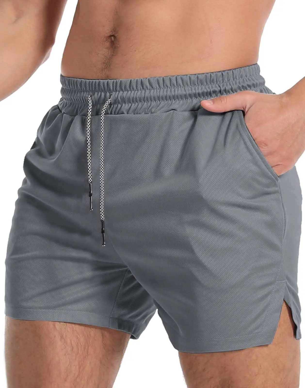 

2025 Men's Summer Mesh Quick-Dry Shorts Breathable Casual Sports Running Beach Wear Fitness Training Shorts