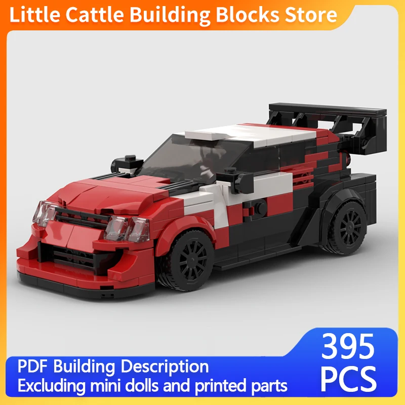 Speed Racing Car Model MOC Building Bricks WRC Rally Car Modular Technology Gifts Holiday Assemble Children Toys Suit