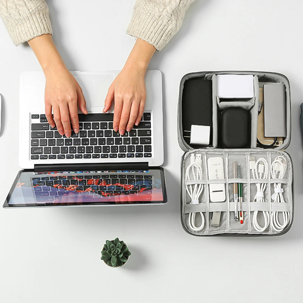 

Cable Organizer Bag Digital Accessories Storage Cord Bag For Earphones Adapters Power Bank Cord Organizer Travel Pouch