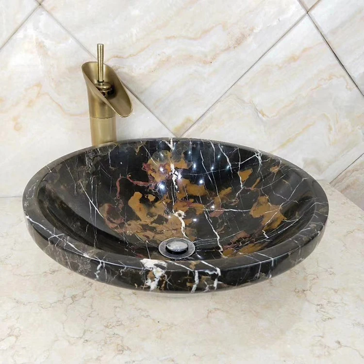 

Black Marble With Gold Veins The And Golden Bathroom Sink Freestanding Kitchen Top