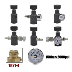 Universal Fill Adapter Aluminum Alloy High Pressure Soda Water Carbon Dioxide Cylinder Tank TR21-4 Refill Adapter Fill Station