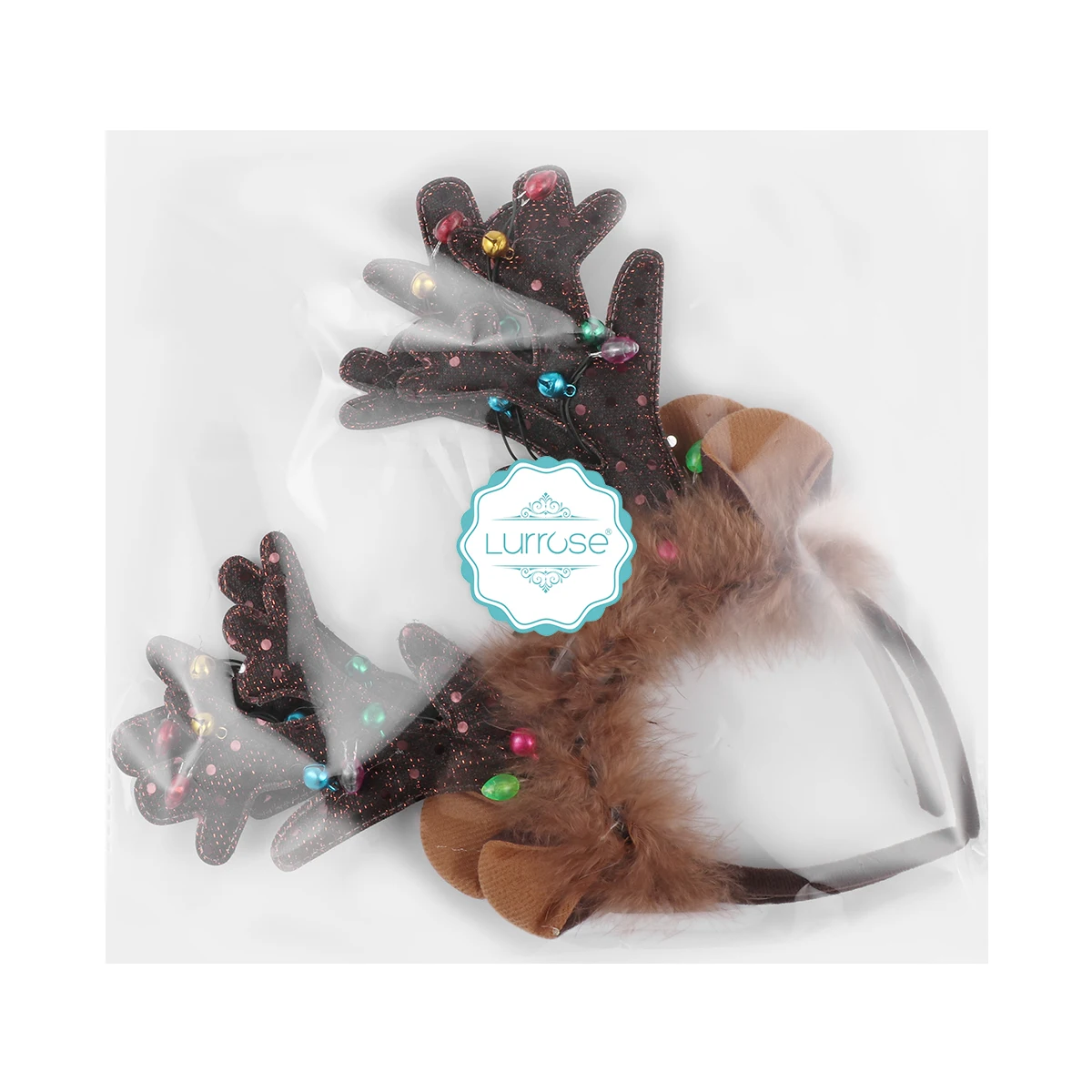 

Luminous Antler Headband Antlers Deer Headbands for Women Hair Christmas Elk Miss