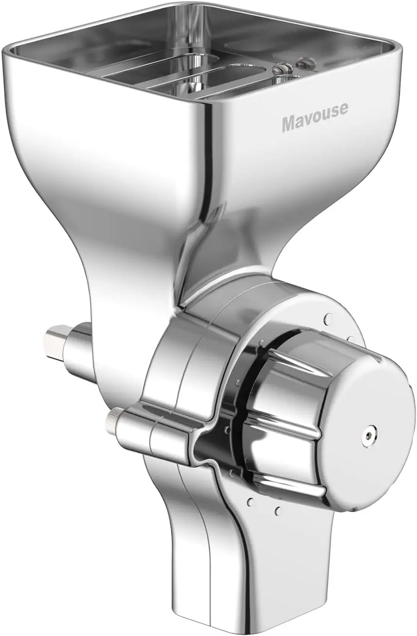 Metal Grain Mill Attachment Stand Mixer 12 Levels Flour Grinder Home Use Grind Wheat Corn Oats Buckwheat Millet Cereals