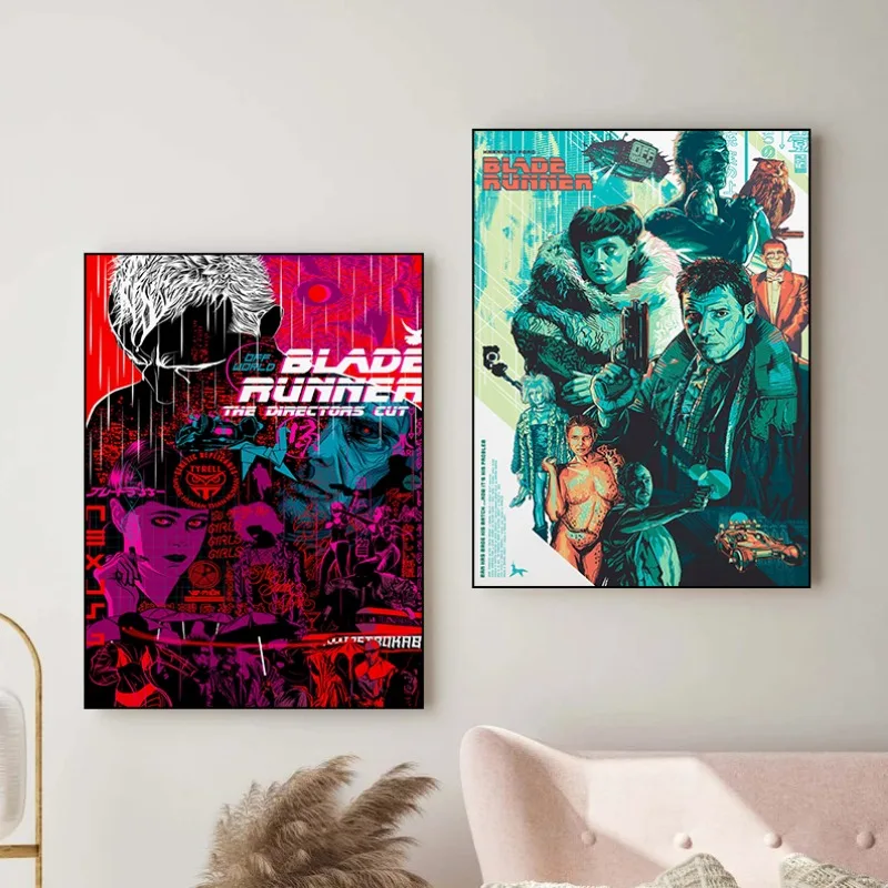 Blade Runner Movie Series Vintage Poster Print Canvas Pictures Home for Living Room Bedroom Wall Modern Decor Frameless Painting