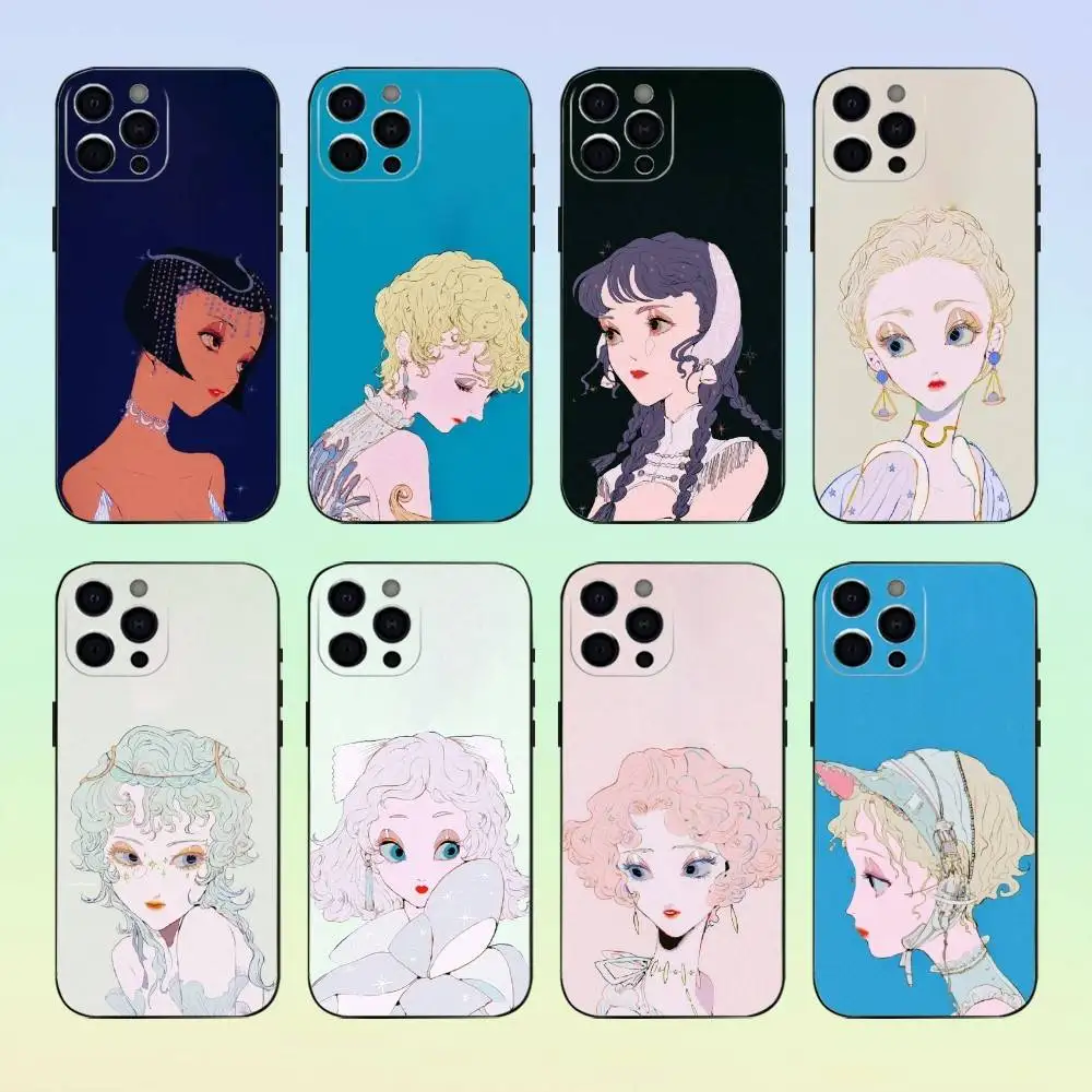 

Yashiro Nanaco Phone Case Silicone Soft For IPhone 17 16 15 14 13 12 11 Black Soft Silicone case