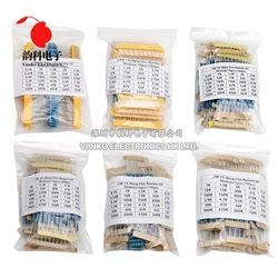 150PCS 300PCS 1/2W 1W 2W 3W Resistance 1% Metal Film Resistor Assortment Kit Set 30Kinds Each 5/10PCS 1R~750R 1K~820K Ohm