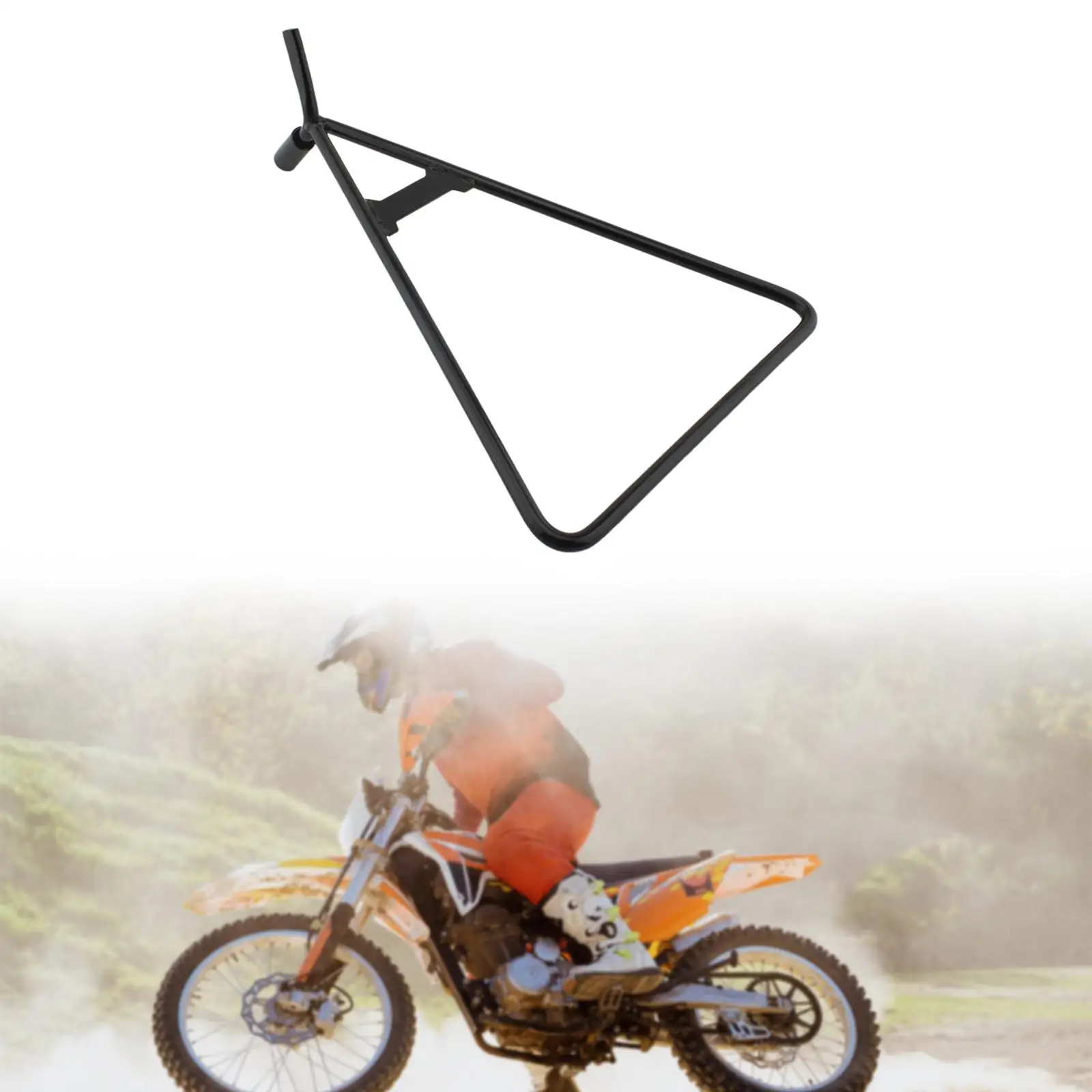 

Motorcycle Triangle Stand Easy Install Metal Kickstand for Bike Rear Stand Cleaning Lubrication