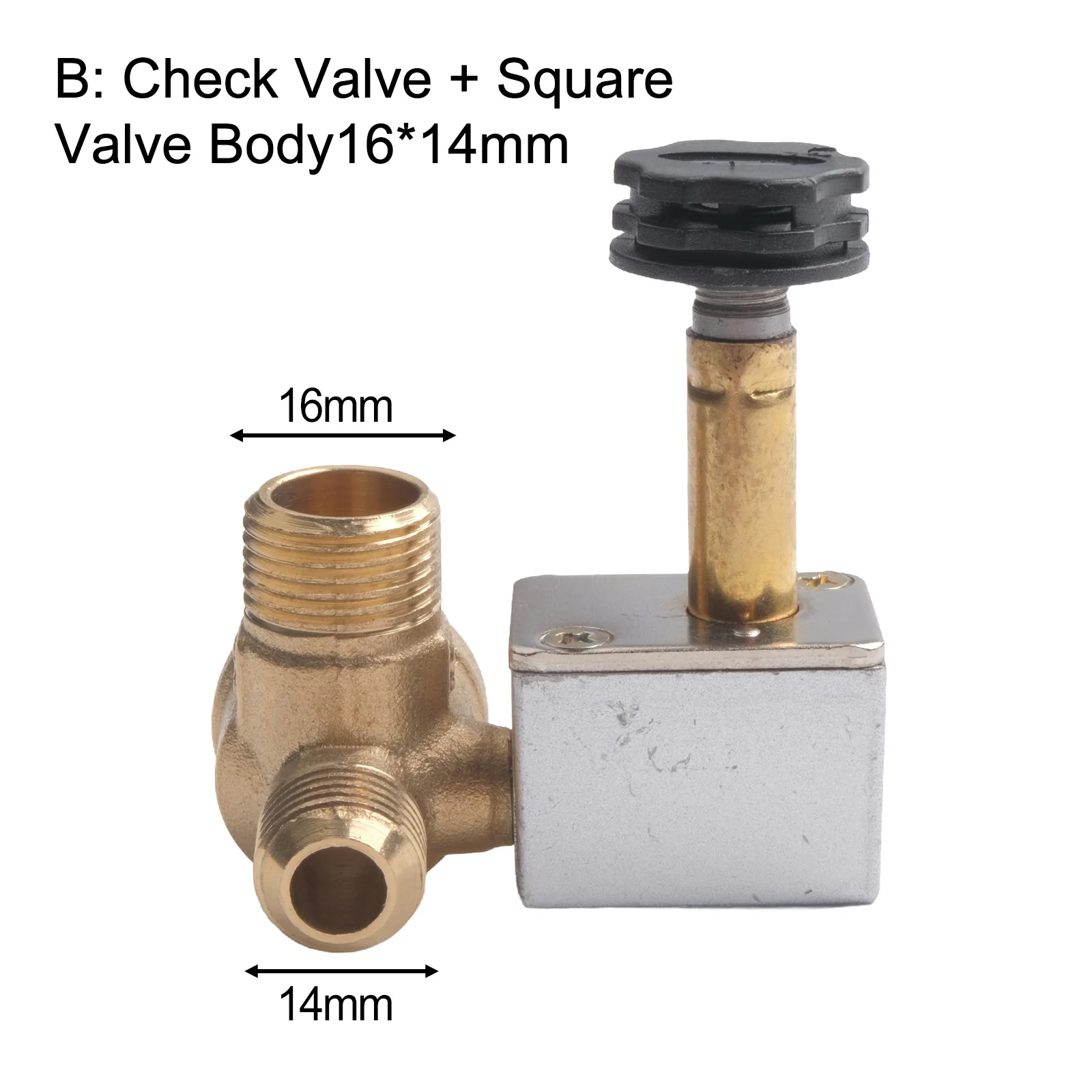 Check Valve + Square Valve Body for combo with 20 5 19mm Size for Efficient Air Compression in Air Compressor Pump