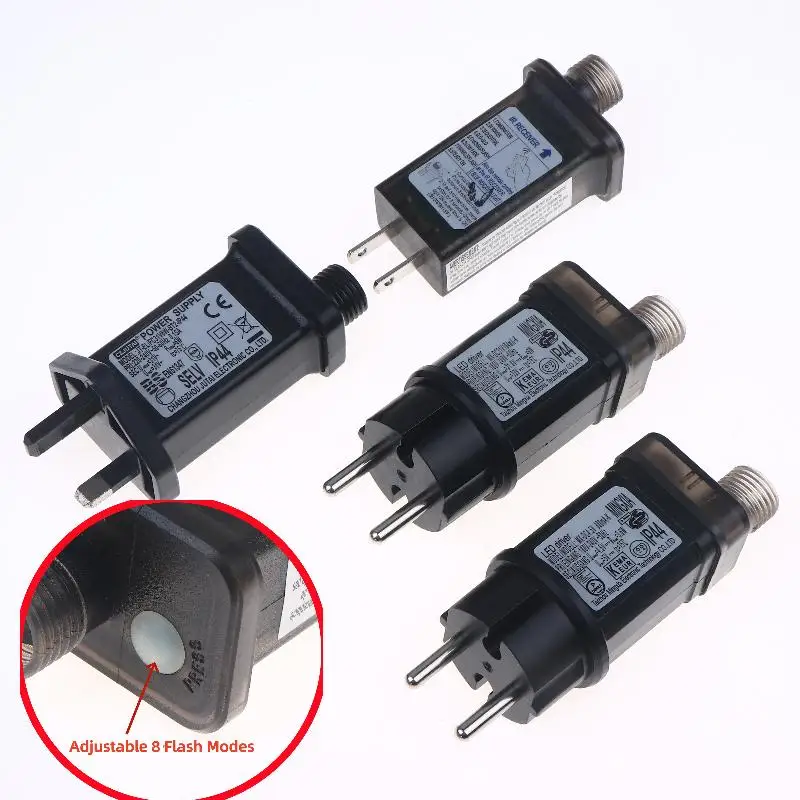 Waterproof Laser Lighting Power Supply AC 220V To 31/30/18/4.5V DC 8 Functional SELV LED Lamp EU/UK/US Plug Switch Adapter