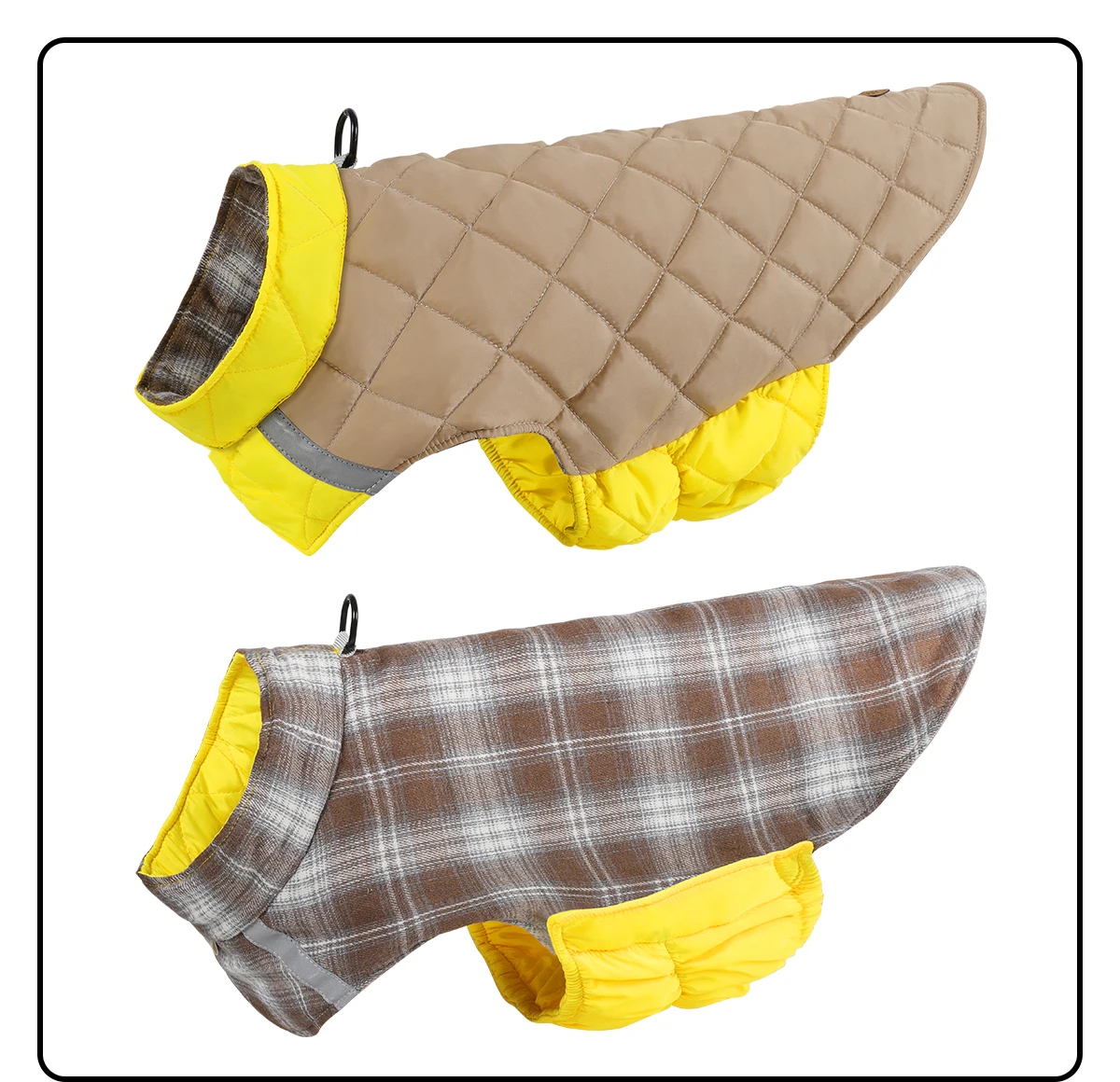 Winterhundekleidung, warmer Hundemantel, beidseitig tragbar, PP-Baumwolle, Outdoor-Welpenkleidung, Jacke, Chihuahua, French Bulldog Kleidung – Detail 18