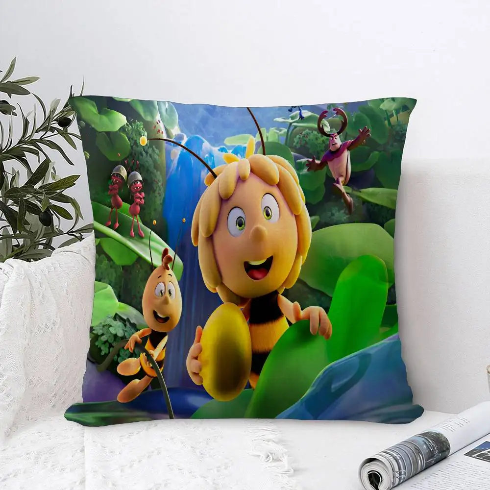 Almohada Bee M-Maya, regalo, decoración para el hogar, oficina, dormitorio, sofá, funda de cojín para coche, 45x45
