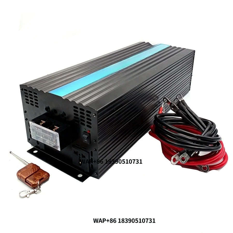 Full Power 6000w Solar Inverter 12v 230v dc to ac Pure Sine Inverter for Air Conditioning Home Office Appliances