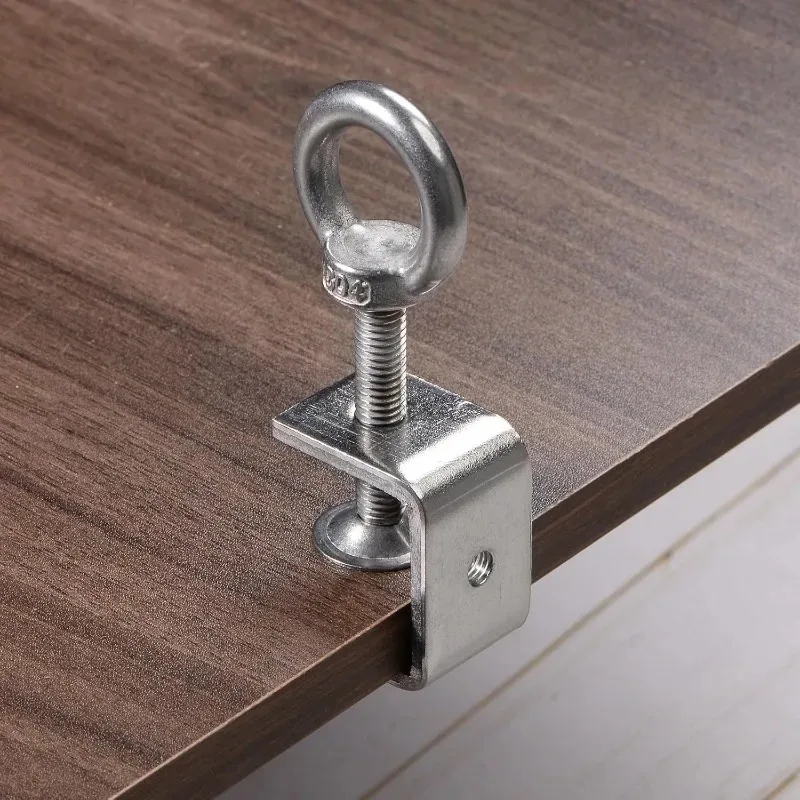 Heavy Duty C Clamp Galvanized Steel Rust Proof for Wood Metal Fixing Opening Adjustable Screw Clamp Woodworking Welding Hardware