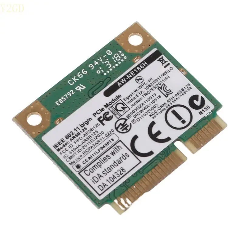 Y2GD беспроводная карта адаптера для AzureWave AW-NE186H AW-NE195H Half Mini PCIe WiFi Card
