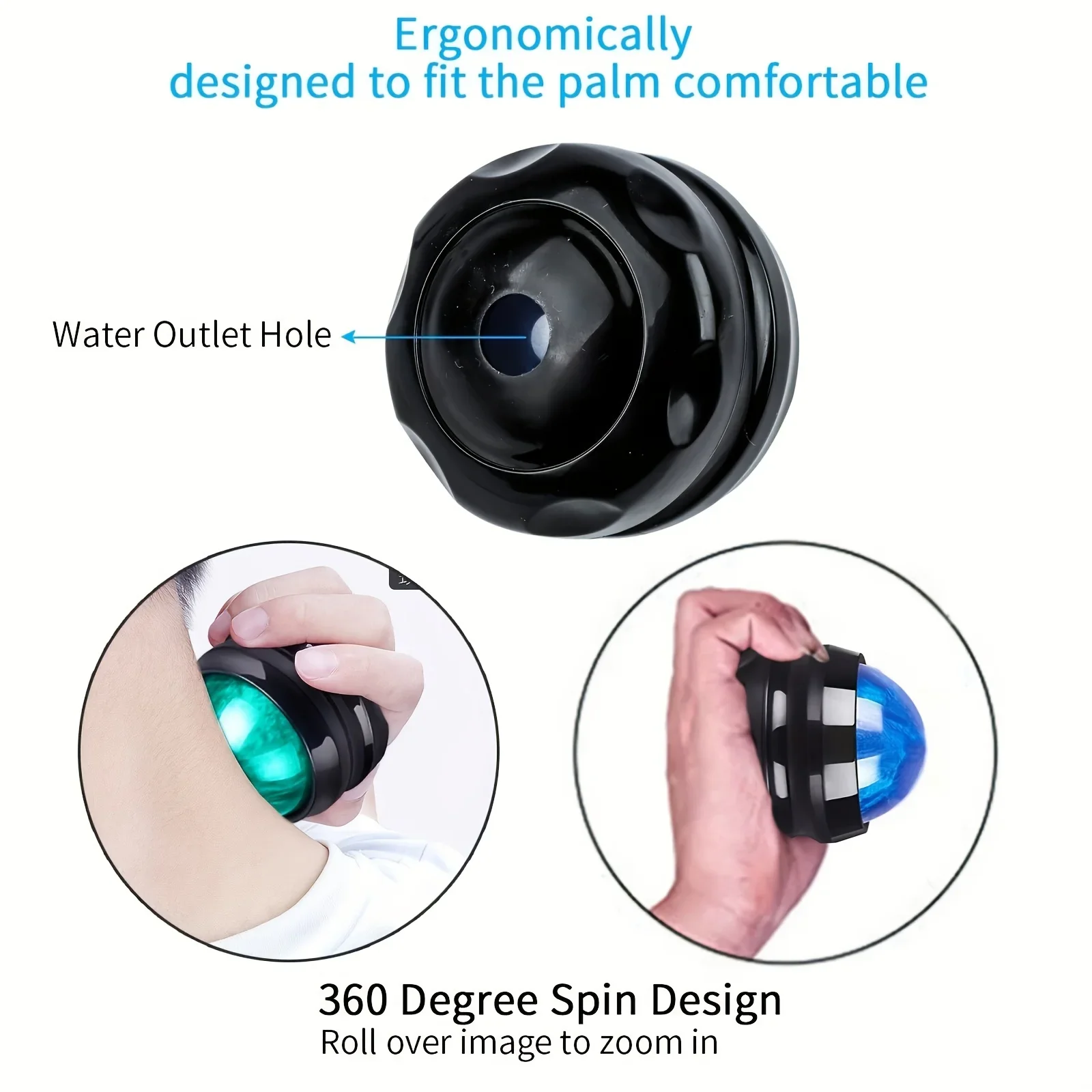 Massage Roller Ball Massager Body Therapy Foot Back Waist Hip Relaxer Stress Release Muscle Relaxation Balls Body Massager