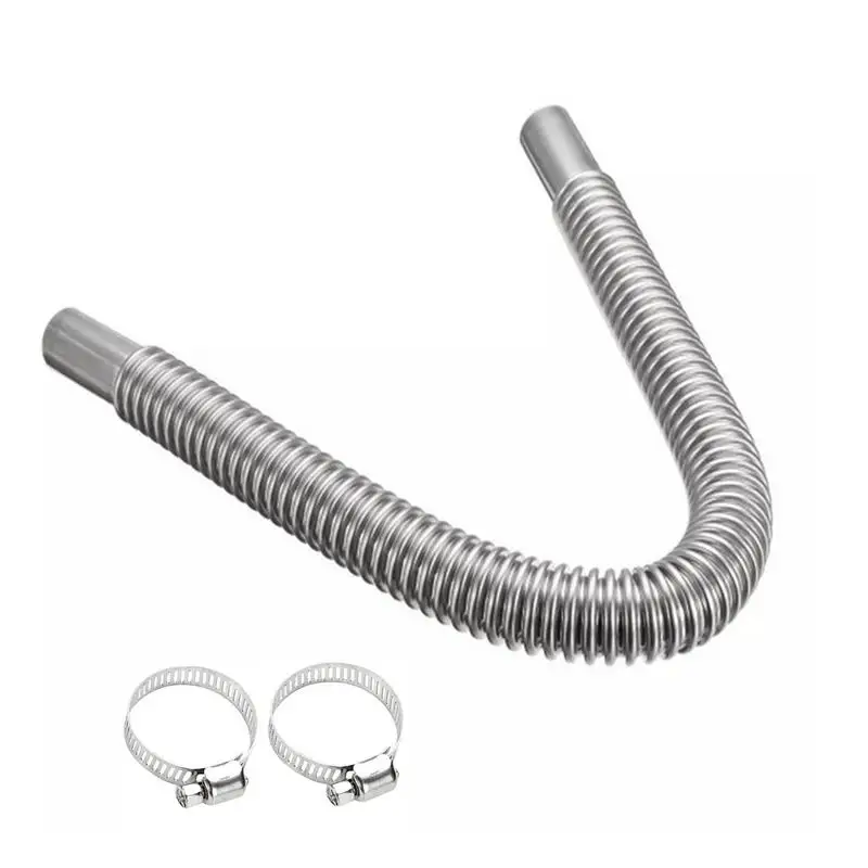 100cm/150cm/200cm/250cm/300cm 25mm Exhaust Pipe With Clamps Stainless Steel Exhaust Hose For Parking Heater