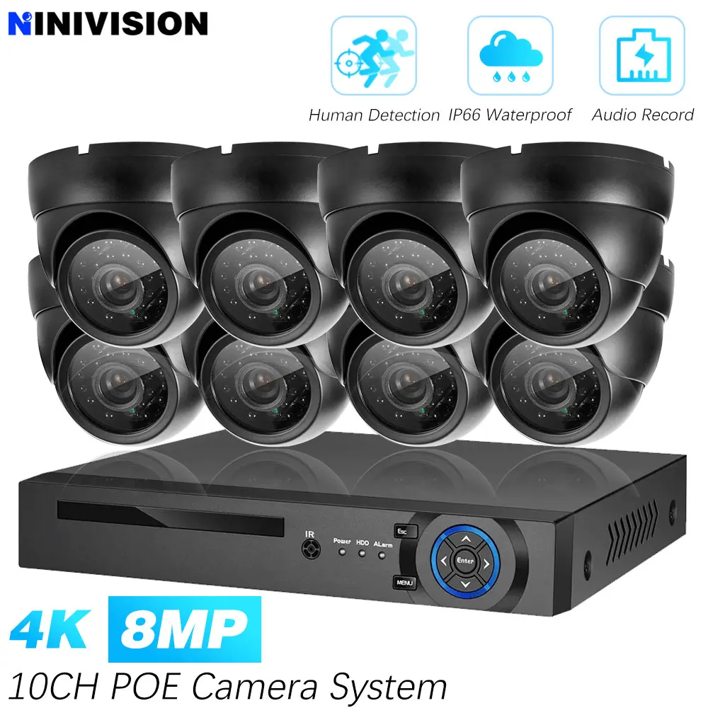 4K 10CH Poe Nvr 8MP…