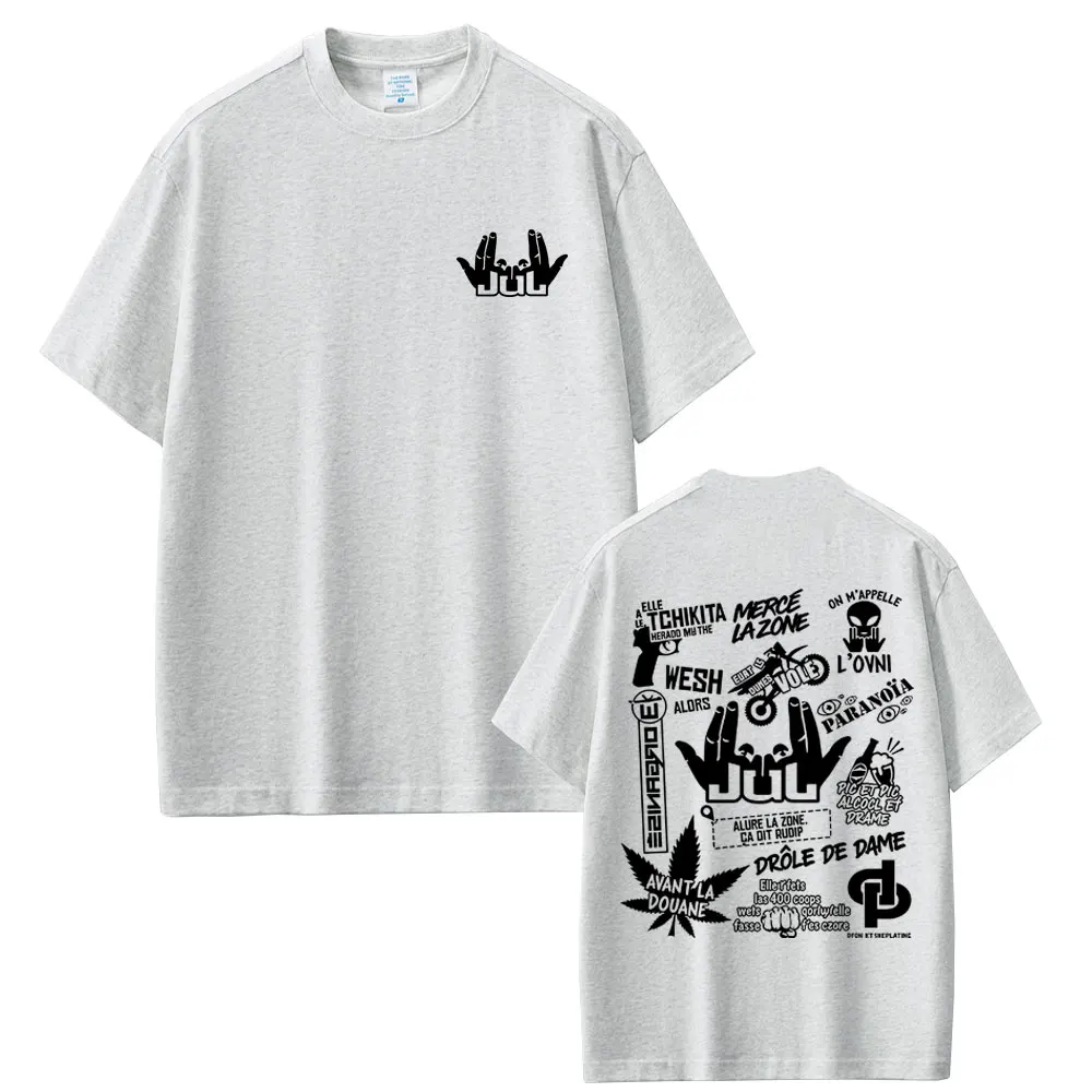 Rapper Jul Merch T Shirt Men's Women Clothing Fashion Hip Hop T-shirt Casual Cotton Short Sleeve Oversized T-shirts Streetwear
