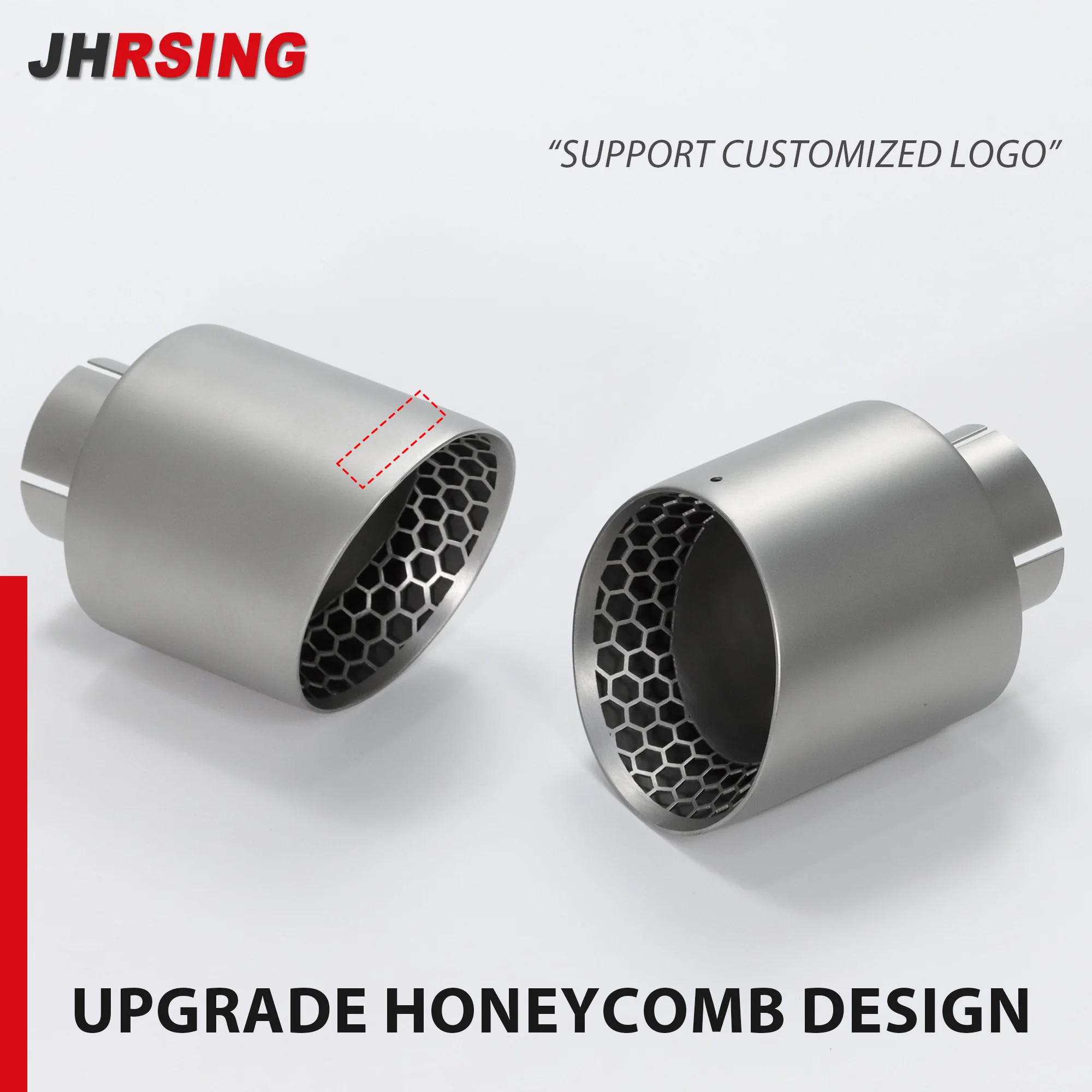 

1 Pcs Upgrade Honeycomb 304 Stainless Steel Muffler Tip Modify Exhaust Tip Pipe for Universal Car Decoration Nozzle