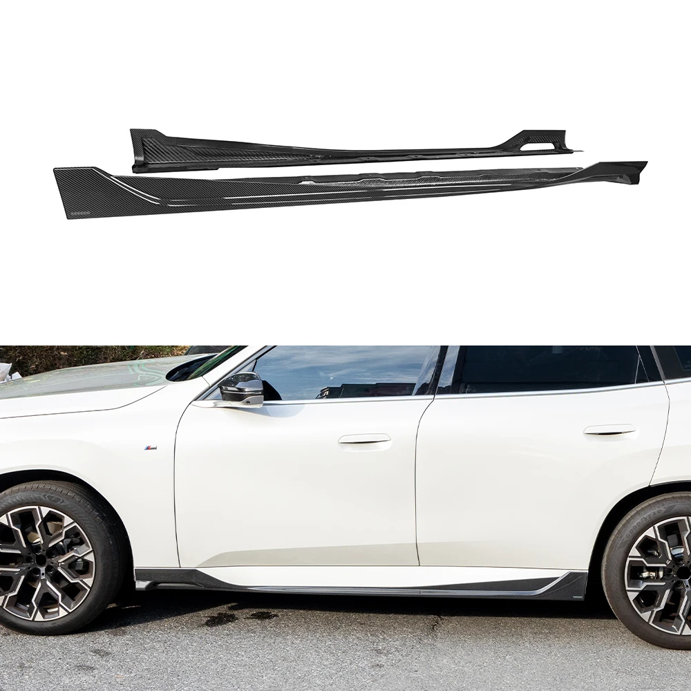 

ForSOOQOO Gloss Black For BMW X3 G45 Side Skirt Dry Carbon Fiber Car Side Skirt