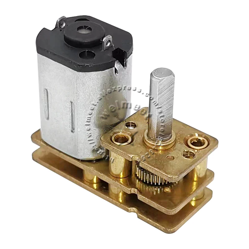 

1x DC3V/6V/12V 5-800RPM N20 перевернутого типа, металлический редуктор, мотор-редуктор для электронного замка, вал умного автомобиля Φ3x10 мм