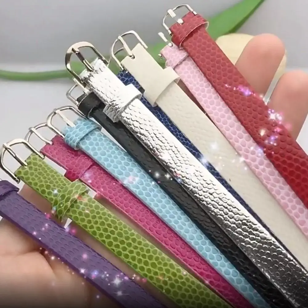 5 قطعة عالية الجودة سوبر أحزمة وسط صغيرة الجلود الاصطناعية 10*210 مللي متر حزام حقيبة لعبة طوق 20 سنتيمتر دمى القطن #3