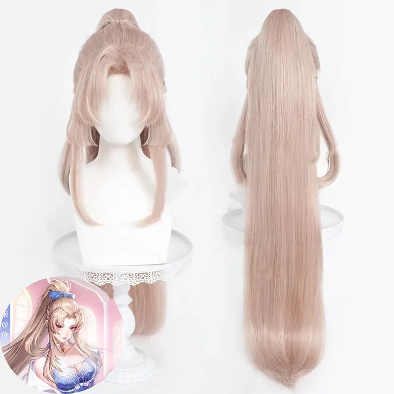 Game Naraka: Bladepoint Yoto Hime Kostum Cosplay Piyama Kemeja Putih Mantel Gaun Jubah Tidur Biru Wig Wanita Setelan Harian Seksi;2