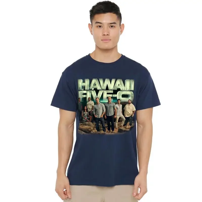 Hawaii 5 0 Cast T Shirt S 2Xl Navy