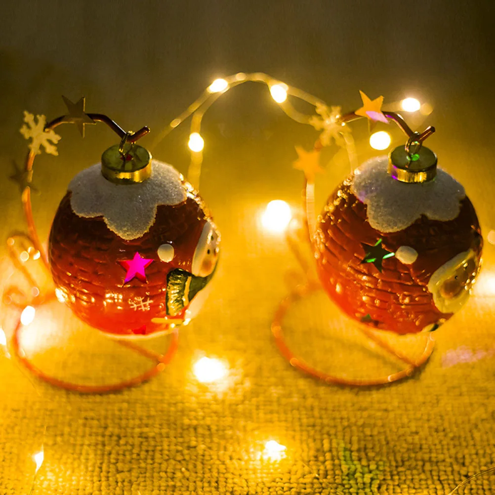 

Glowing Christmas Ball Lights Decoration Balls Decorations Dining Table Ceramic Ornament