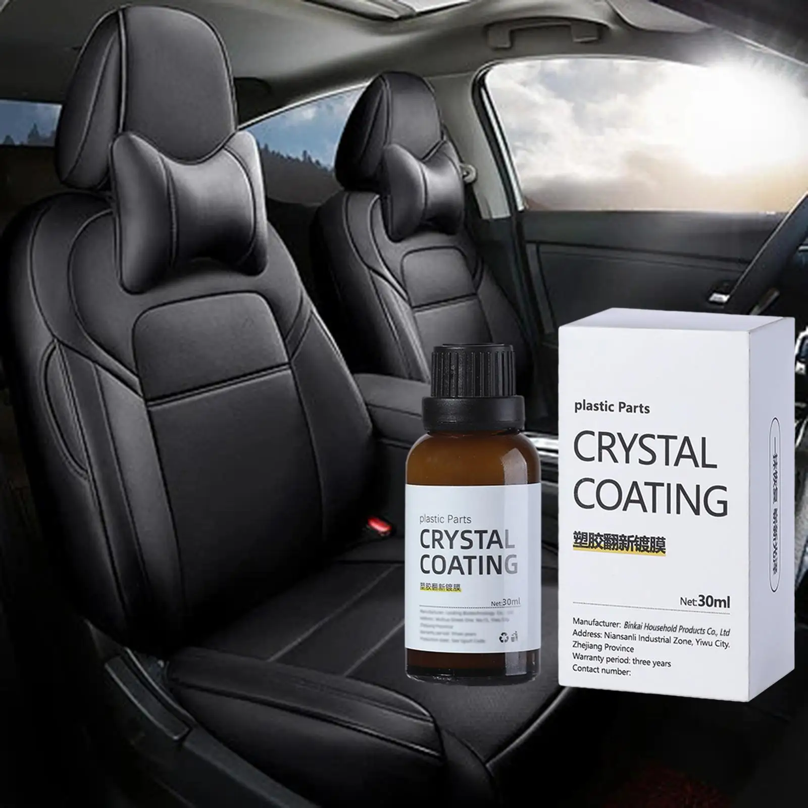 Car Parts Refreshing Agent Coating 30ml Revitalizing Coating PP Parts Refurbish