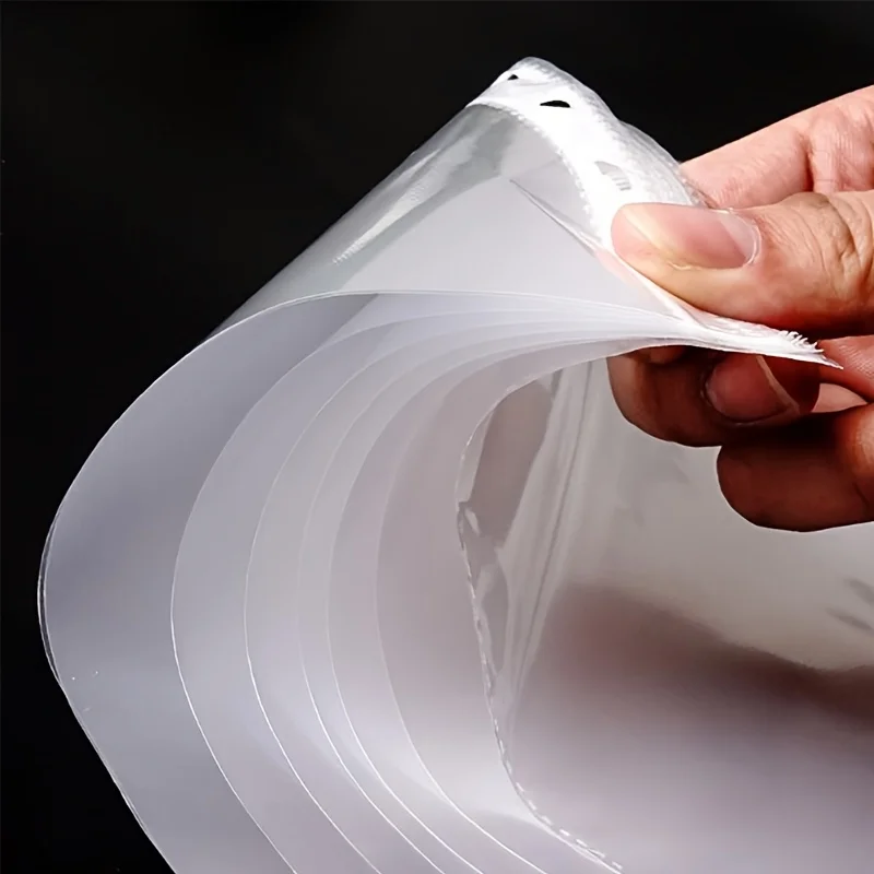 Busta per documenti da 100 pezzi, pellicola protettiva per pagine in plastica spessa 11,89 x 9,17 pollici e 11 fori, protezione A4