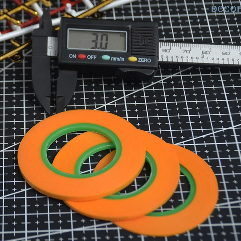 18M 1/2/3MM Yellow Model Covering Tape Adhesive Textured Paper Car Paint Decoration Seamless Hand Tear Without Mark For Painting